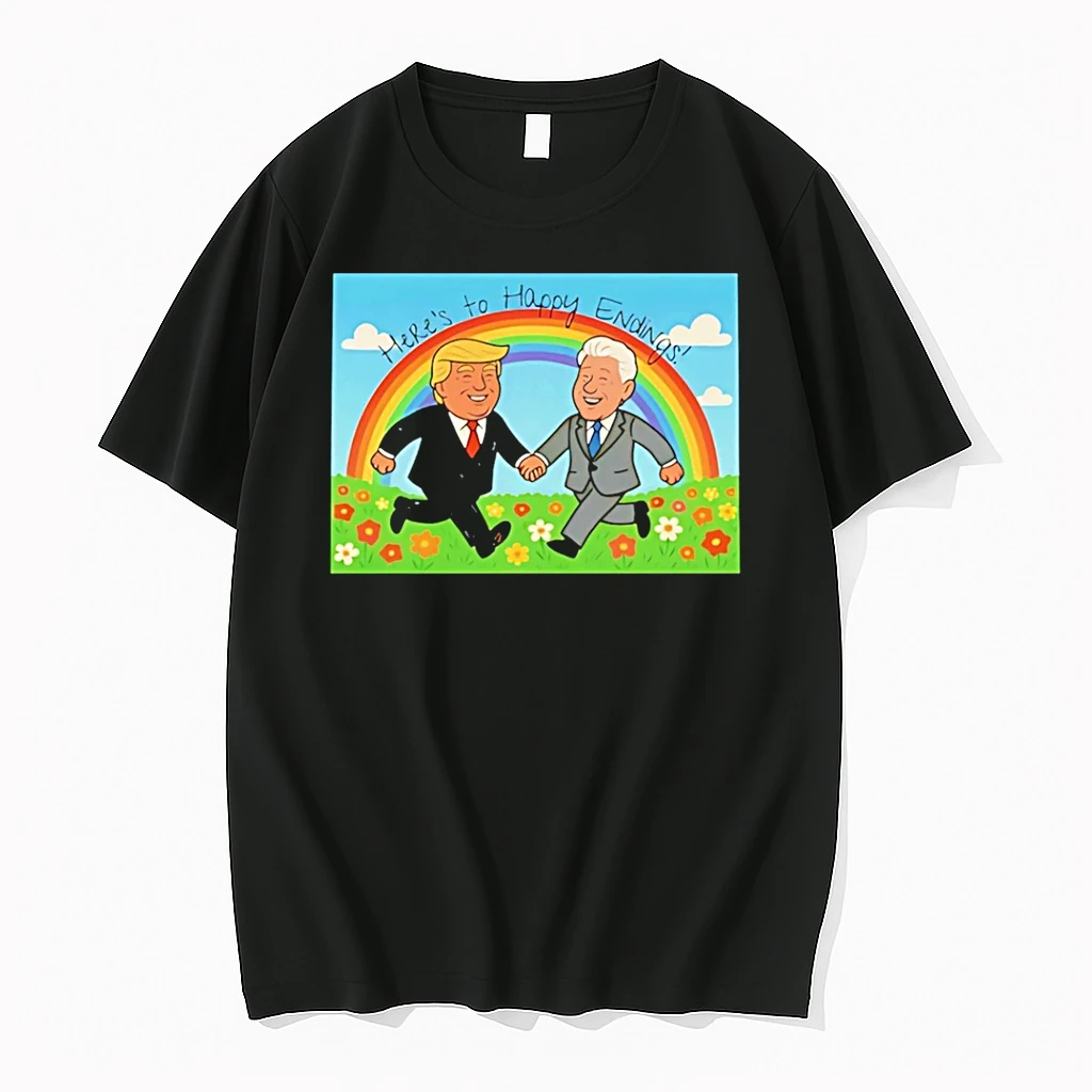 Classic Donald Trump Bill Clinton Happy Ending Meme T Shirts