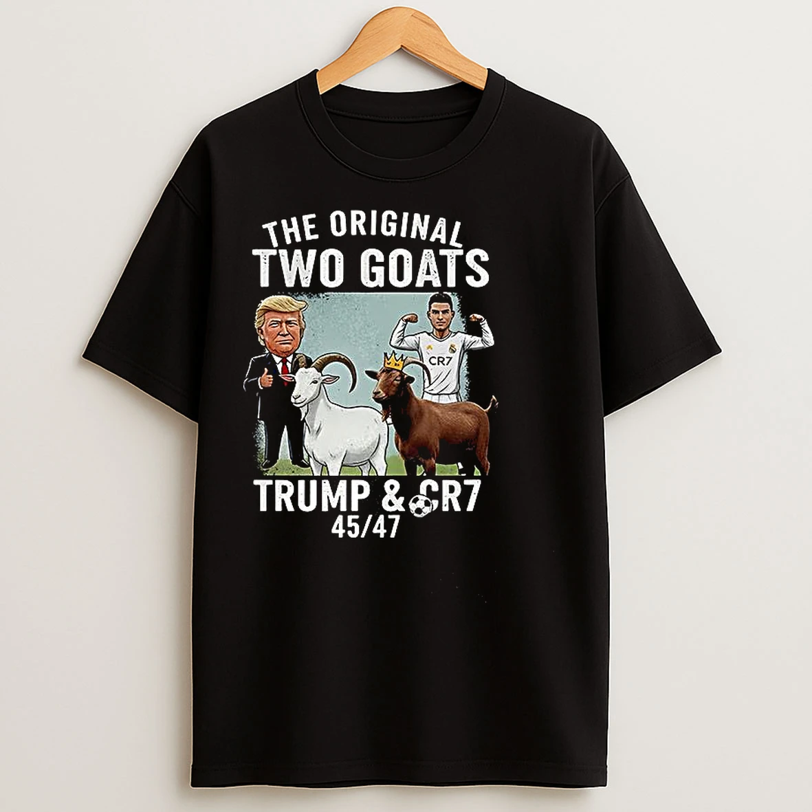 Classic Donald Trump And Cristiano Ronaldo The Two Goats T Shirts