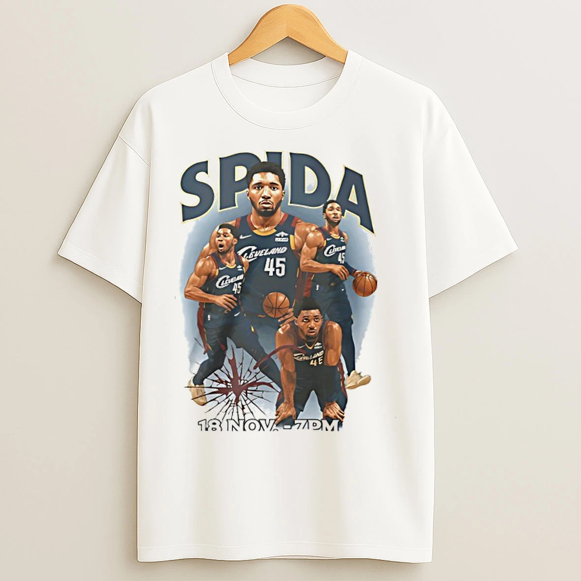 Classic Donovan Mitchell Spida Cleveland Cavaliers T Shirts
