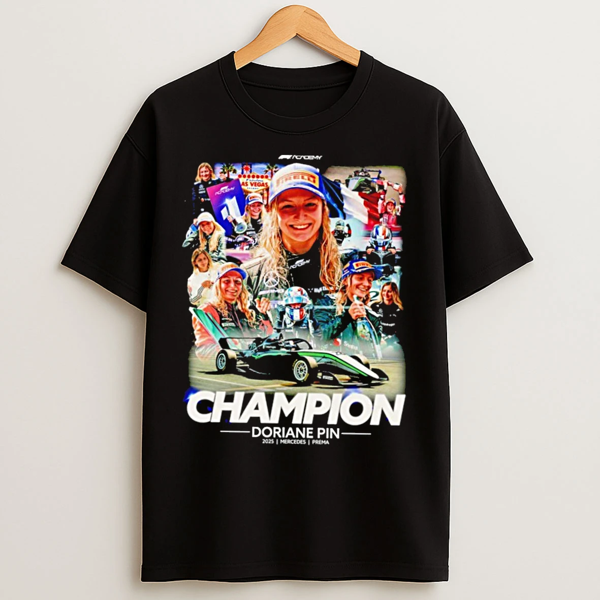 Classic Doriane Pin 2025 F1 Academy Champions T Shirts