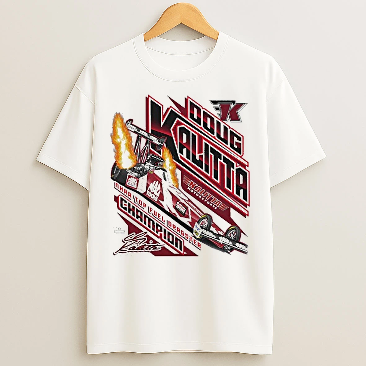 Classic Doug Kalitta Nhra Top Fuel Dragster Champion T Shirts