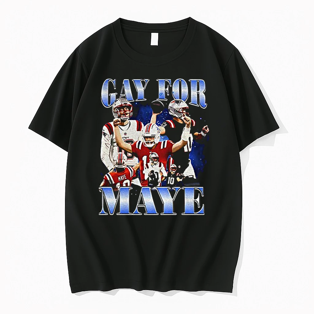Classic Drake Maye New England Patriots Nfl Gay For Maye Graphic T Shirts