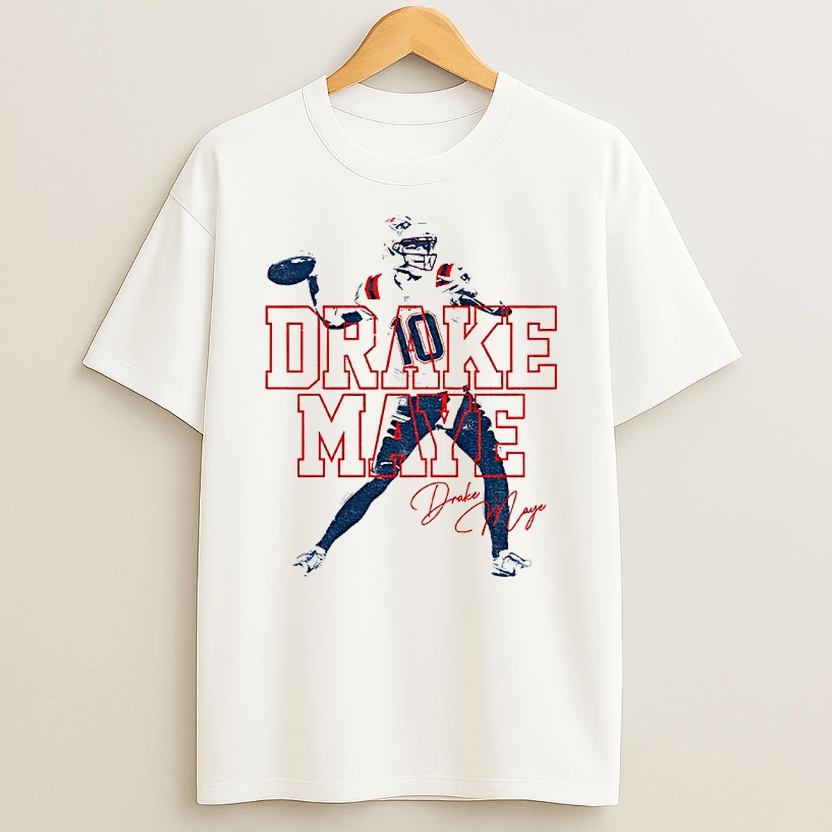 Classic Drake Maye Cartoon New England Patriots Nfl Football Maye Rry Christmas T Shirts