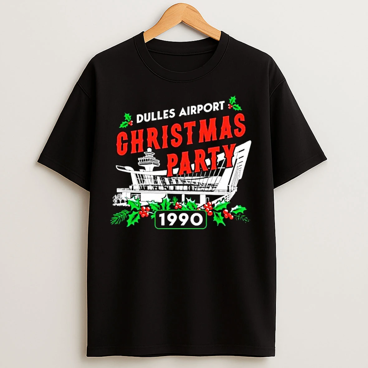 Classic Dulles Airport Christmas Party 1990 Ornaments T Shirts