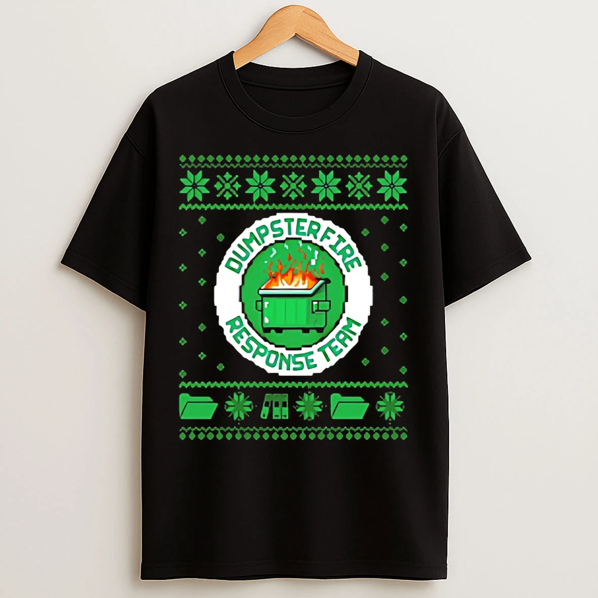 Classic Dumpster Fire Response Team Christmas T Shirts