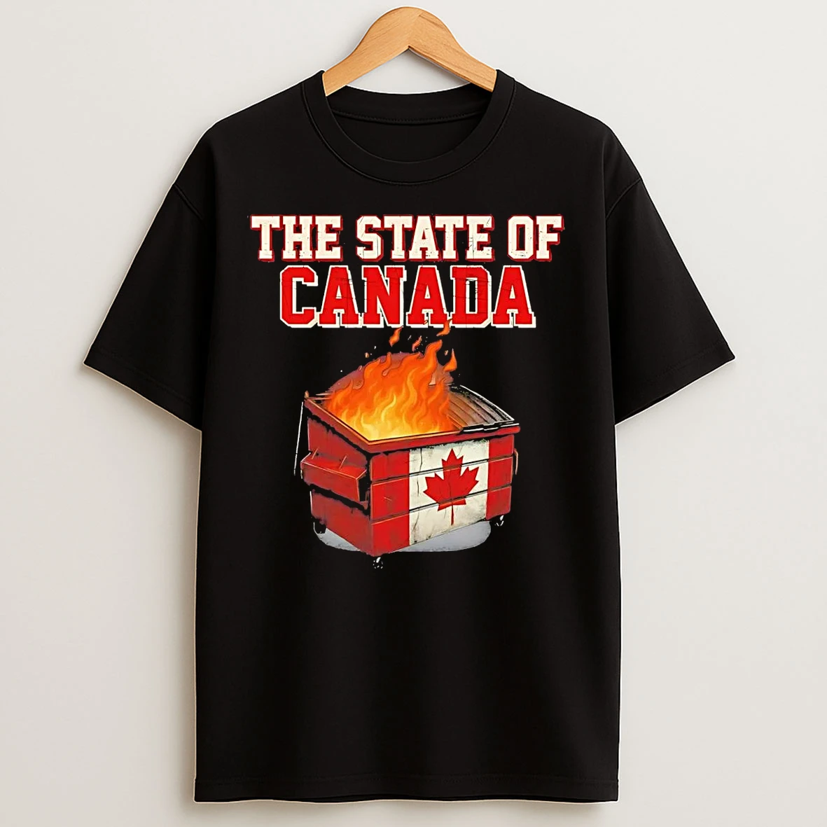 Classic Dumpster Fire State Of Canada T Shirts