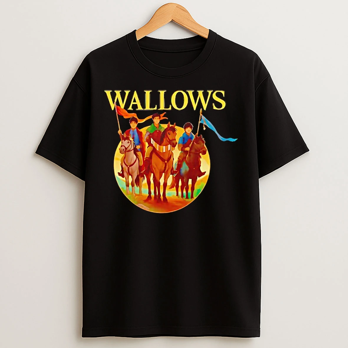 Classic Dylan Minnette Braeden Lemasters And Cole Preston Wallows Riding A Horse In Medieval Times T Shirts
