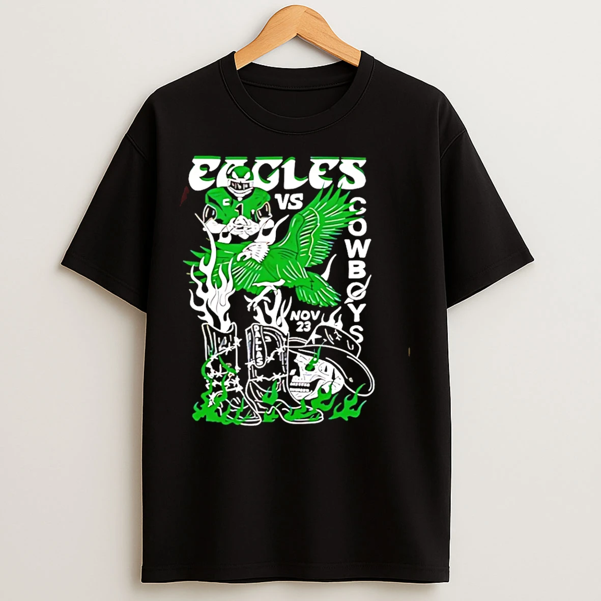 Classic Eagles Vs Cowboys Showdown In Dallas Nov 23 Paint T Shirts