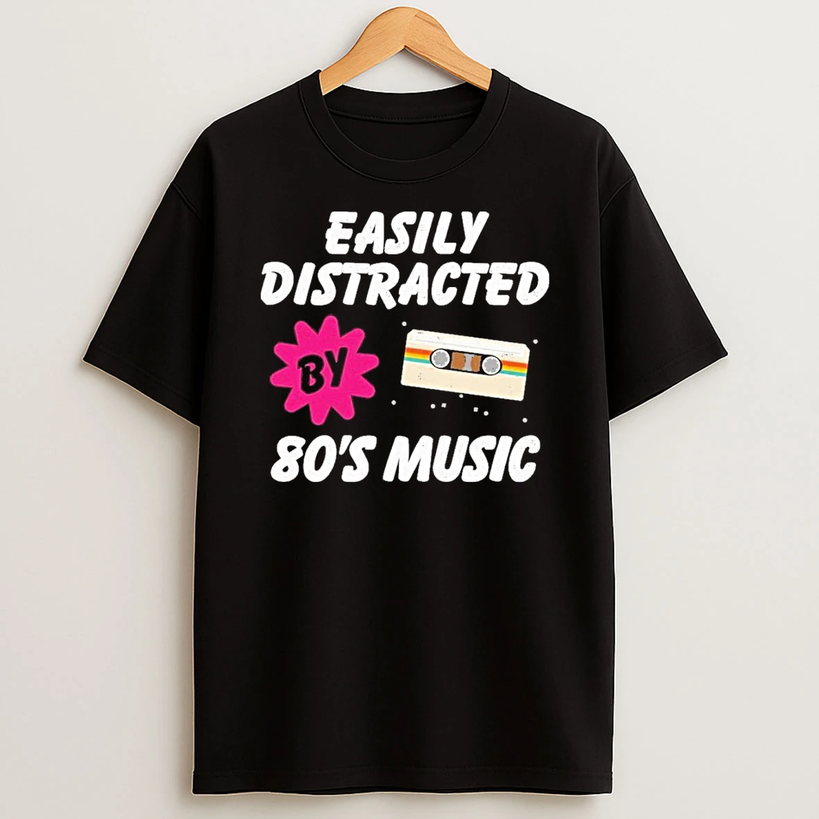 Classic Easily Distracted By 80s T Shirts