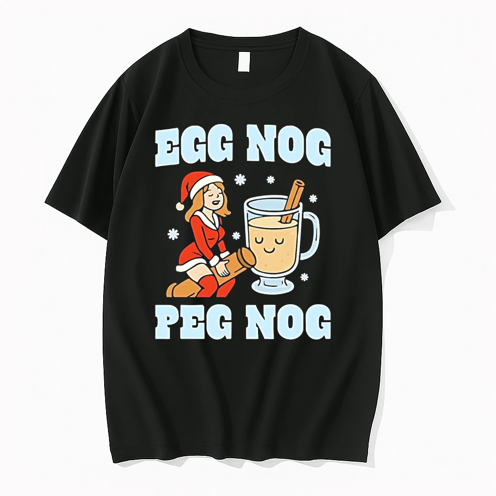 Classic Egg Nog Peg Nog Christmas T Shirts