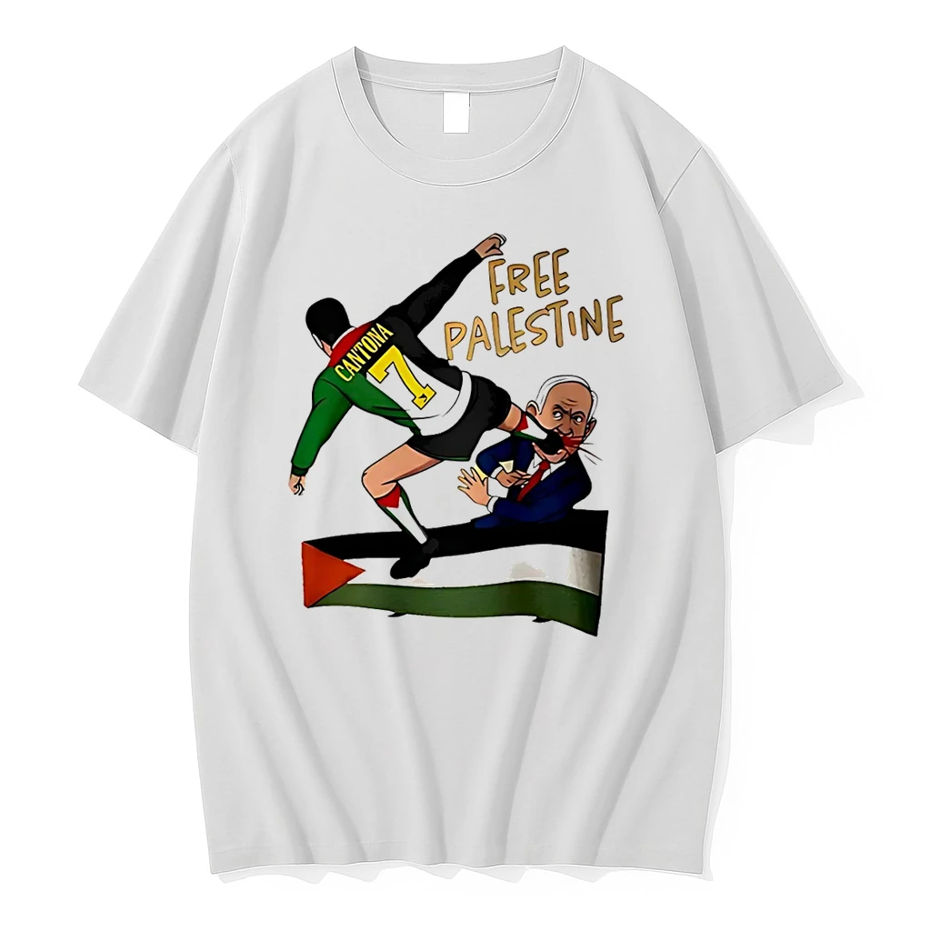 Classic Eric Cantona Free Palestine T Shirts
