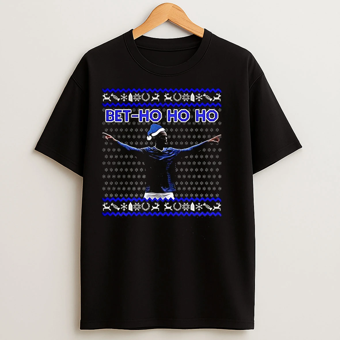 Classic Everton F C Bet Ho Ho Ho Christmas T Shirts