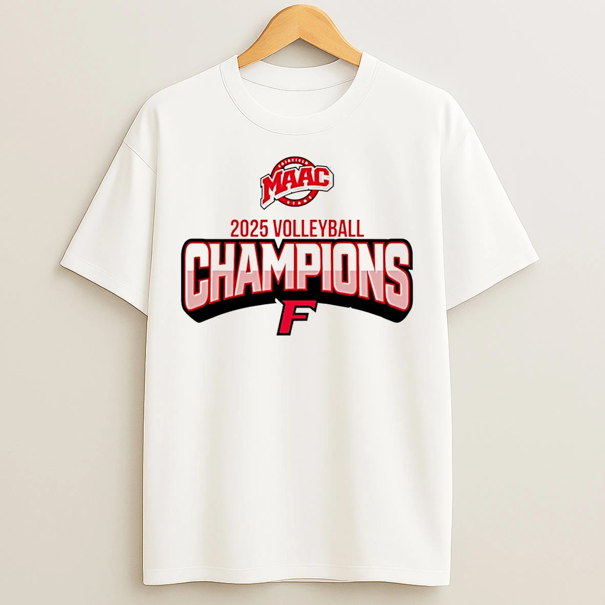 Classic Fairfield University 2025 Maac Volleyball Champions T Shirts
