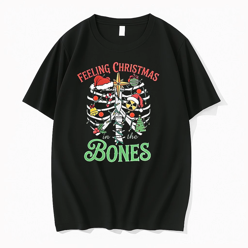 Classic Feeling Christmas In The Bones Ribcage T Shirts