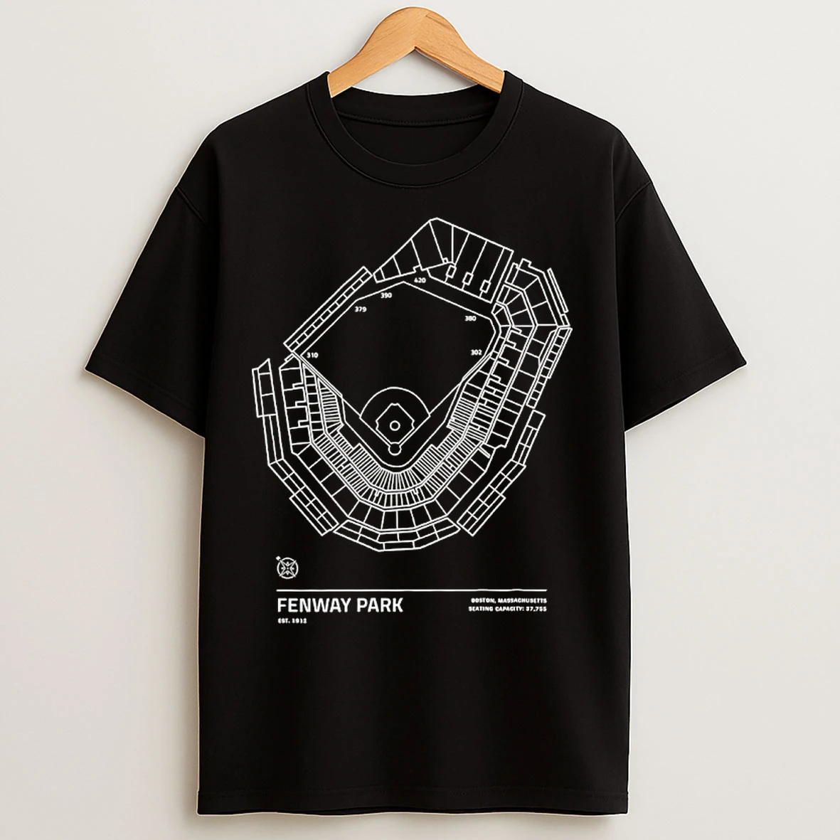 Classic Fenway Park Stadium 1912 Boston Massachusetts T Shirts