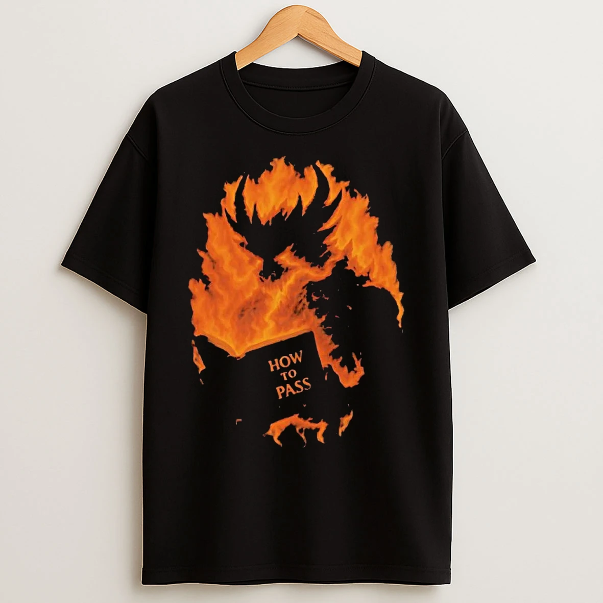 Classic Fiery Shadow Demon Reading How To Pass Book T Shirts