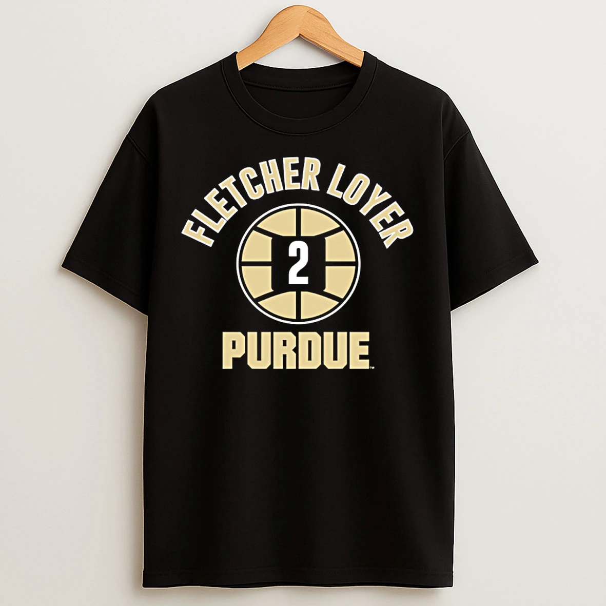 Classic Fletcher Loyer 2 Purdue Boilermakers Basketball Name Number Ball T Shirts