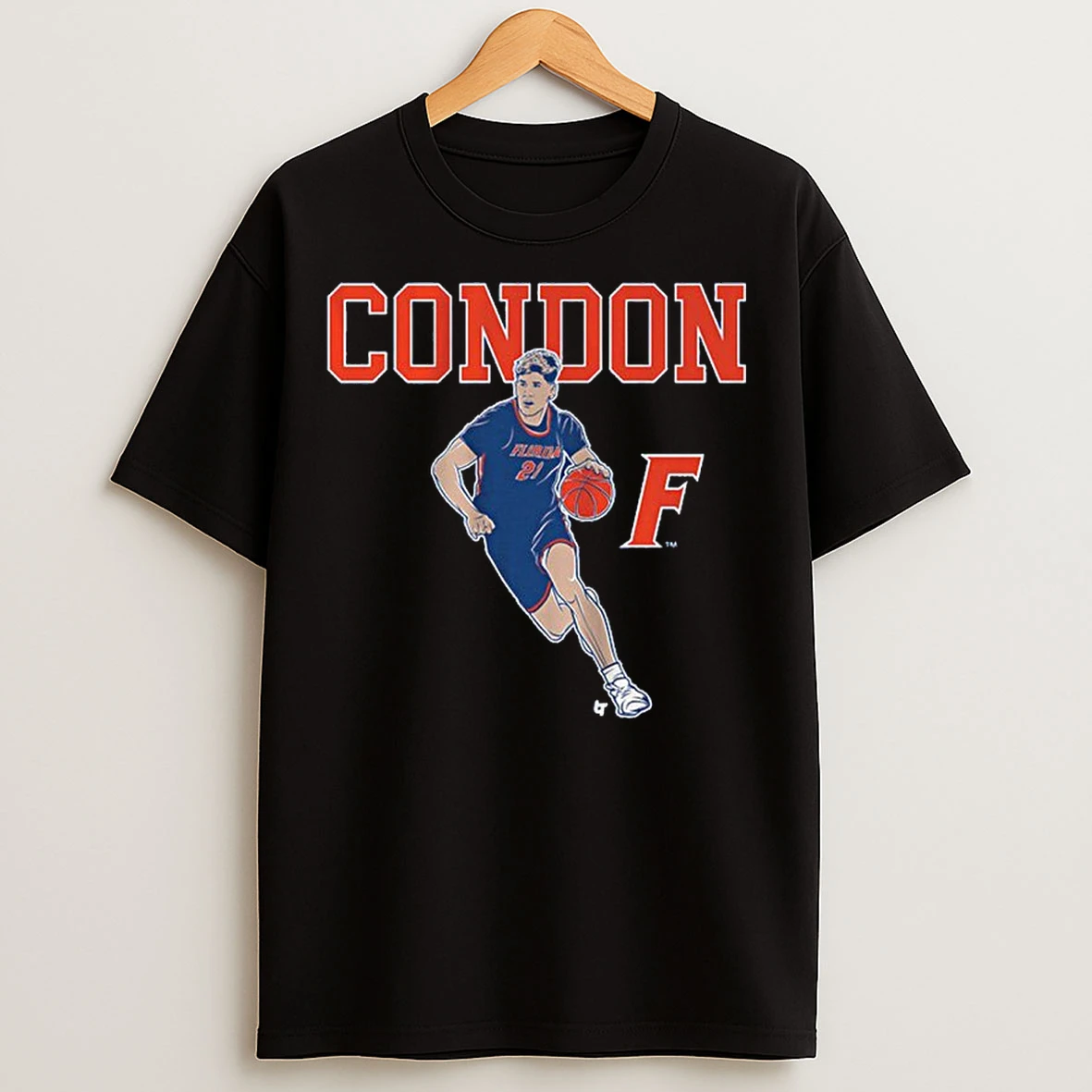 Classic Florida Gators Basketball Alex Condon Name Pose T Shirts