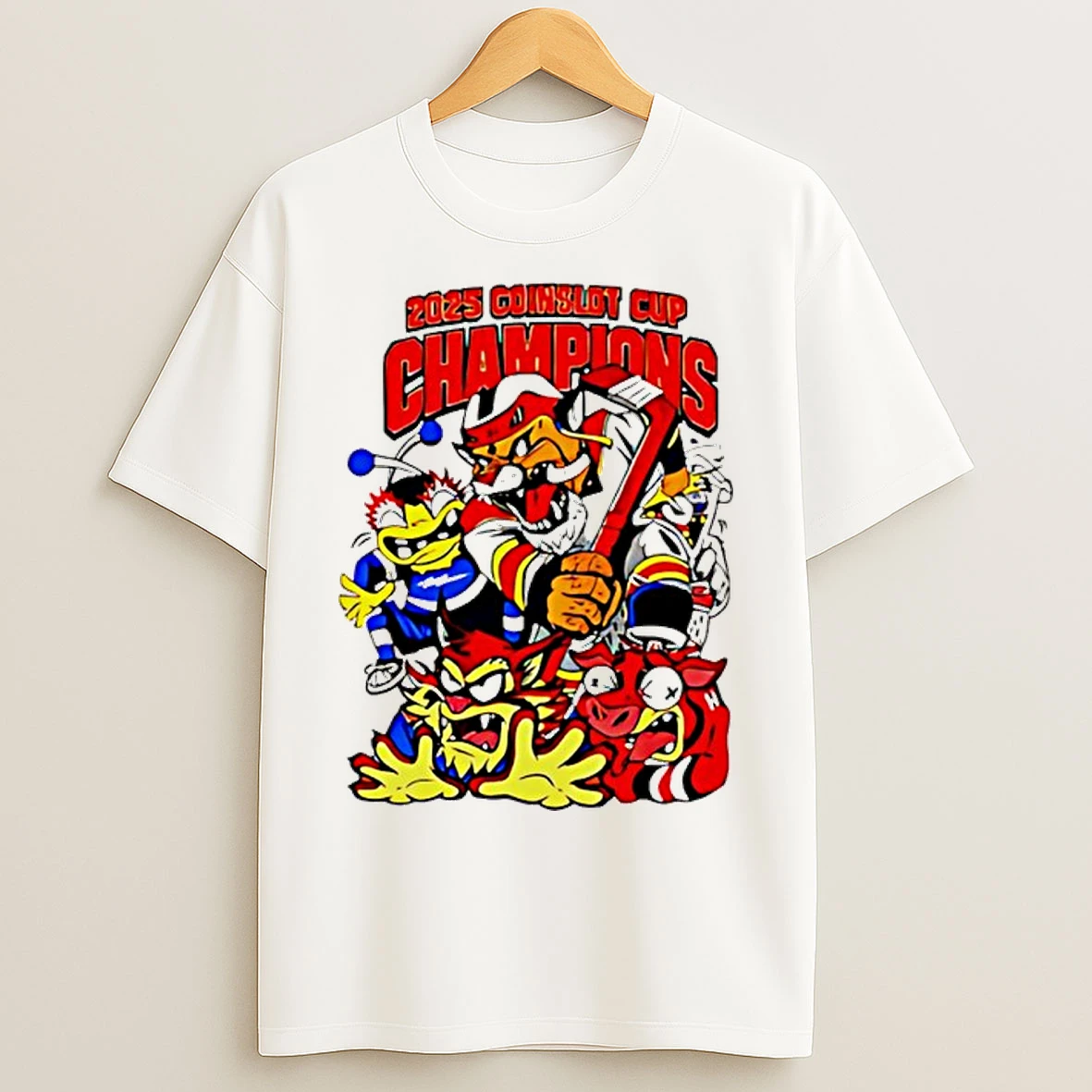 Classic Florida Panthers 2025 Coinslot Cup Champions Mascot T Shirts