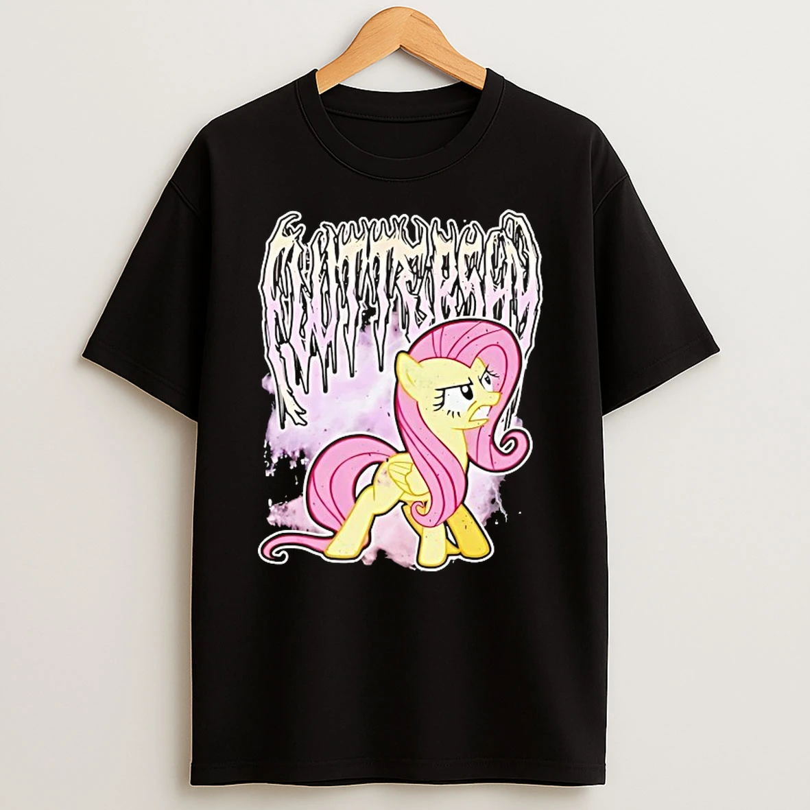 Classic Fluttershy My Little Pony Metal T Shirts