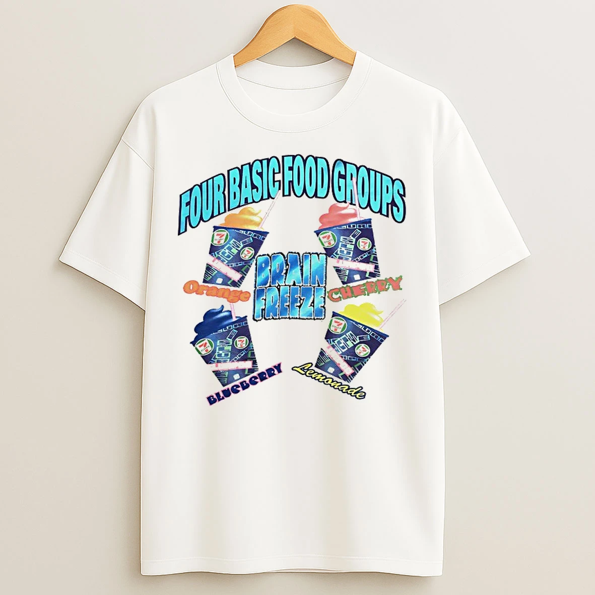 Classic Four Basic Food Groups Brain Freeze T Shirts