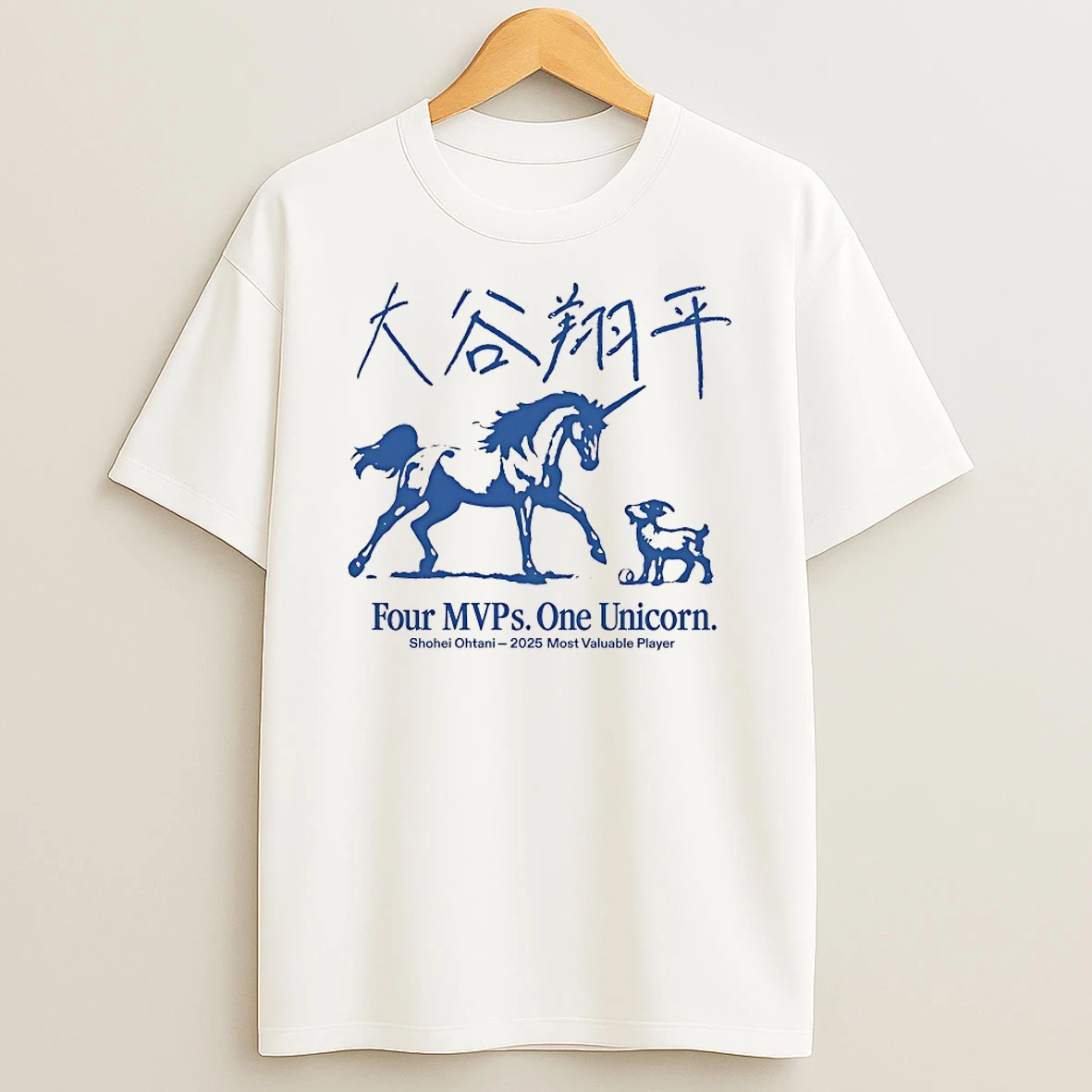 Classic Four Mvps One Unicorn Shohei Ohtani 2025 Mvp T Shirts