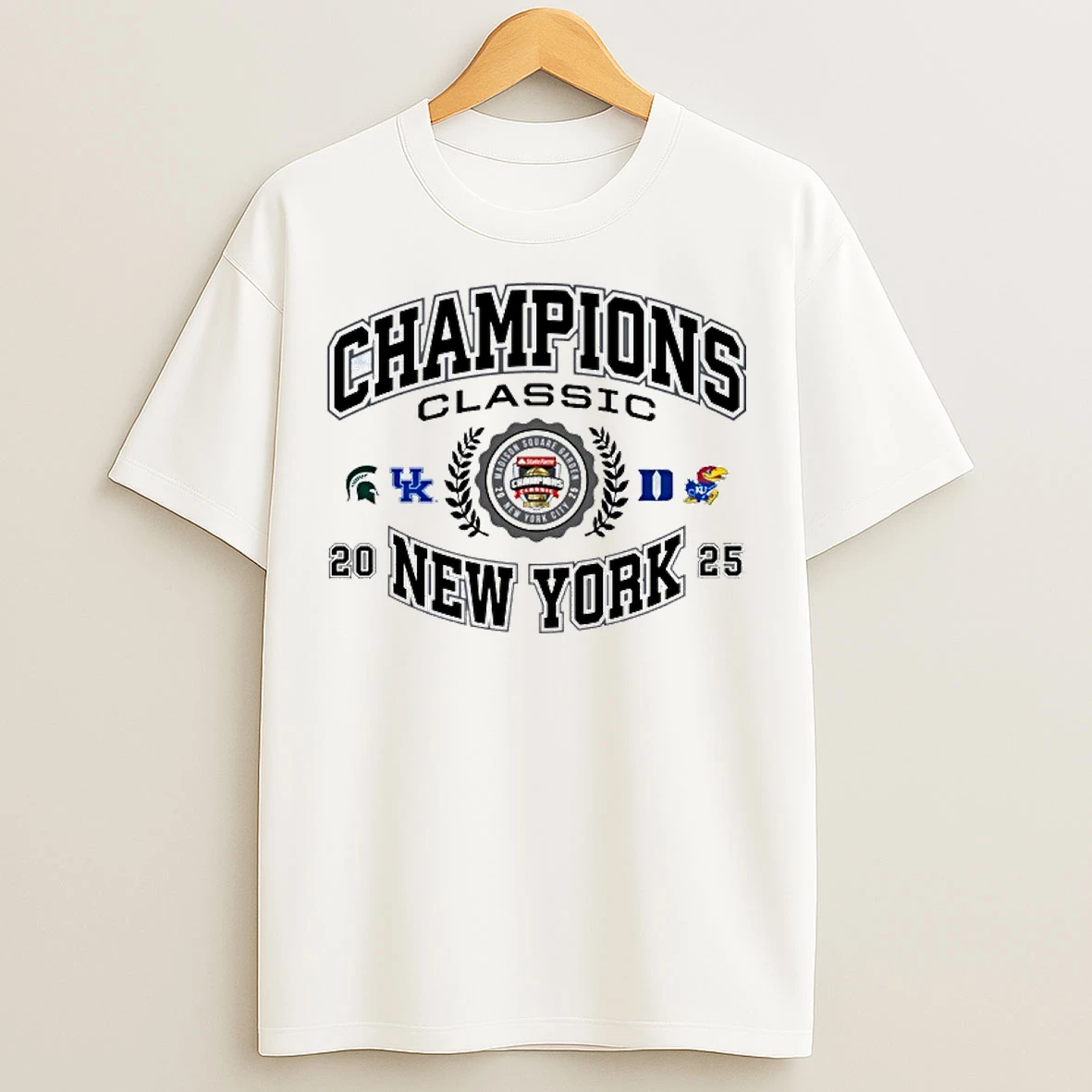 Classic Four Teams 2025 Madison Square Garden New York Champions Classic T Shirts