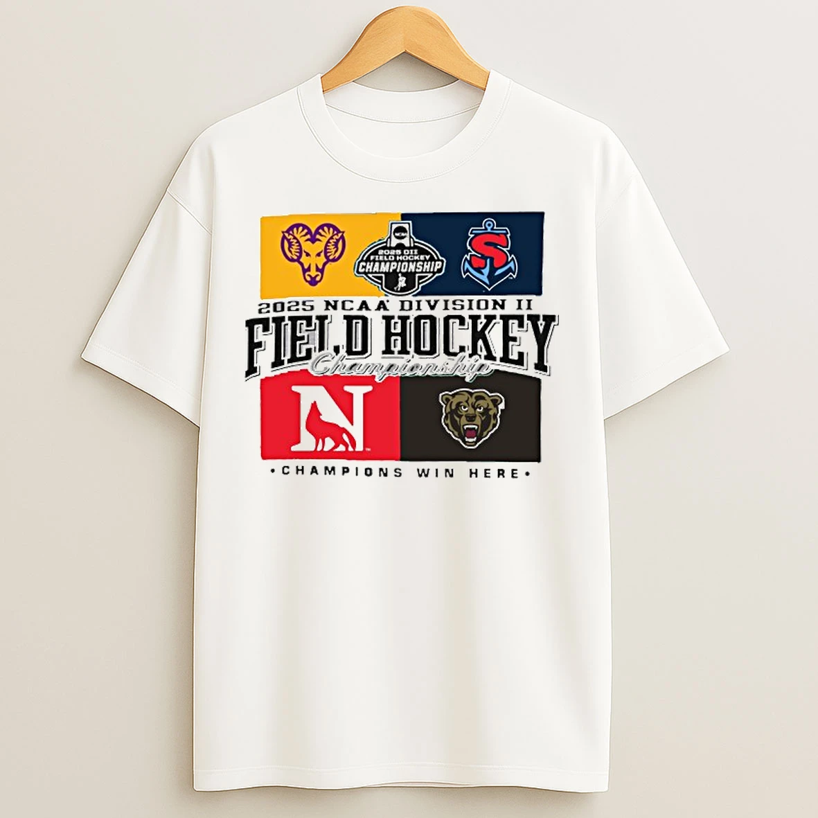 Classic Four Teams 2025 Ncaa Division Ii Field Hockey Championship T Shirts