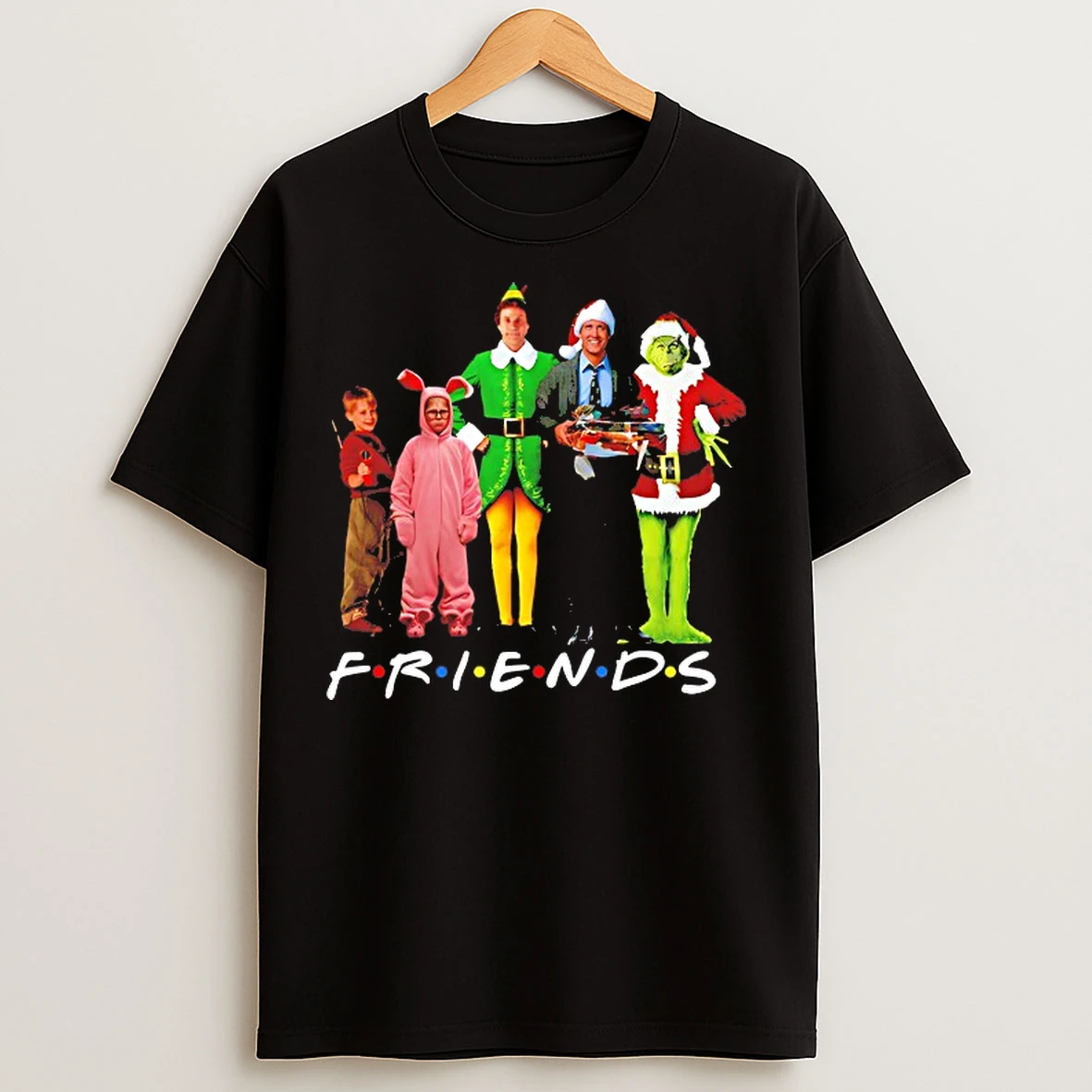 Classic Friends Story Ralphie Clark Griswold Cousin Eddie Kevin Mcallister Christmas T Shirts