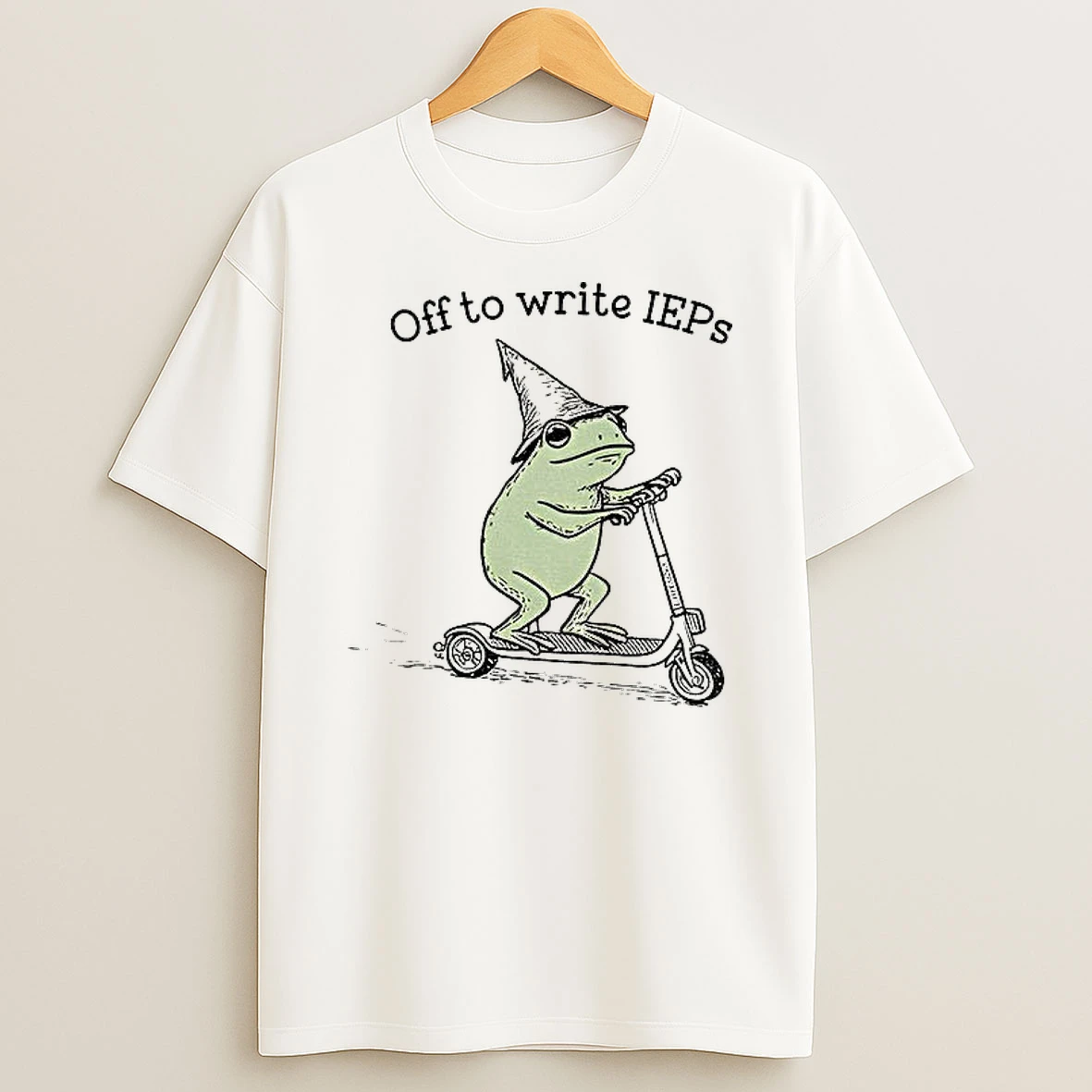 Classic Frog Scooter Off To Write Ieps T Shirts