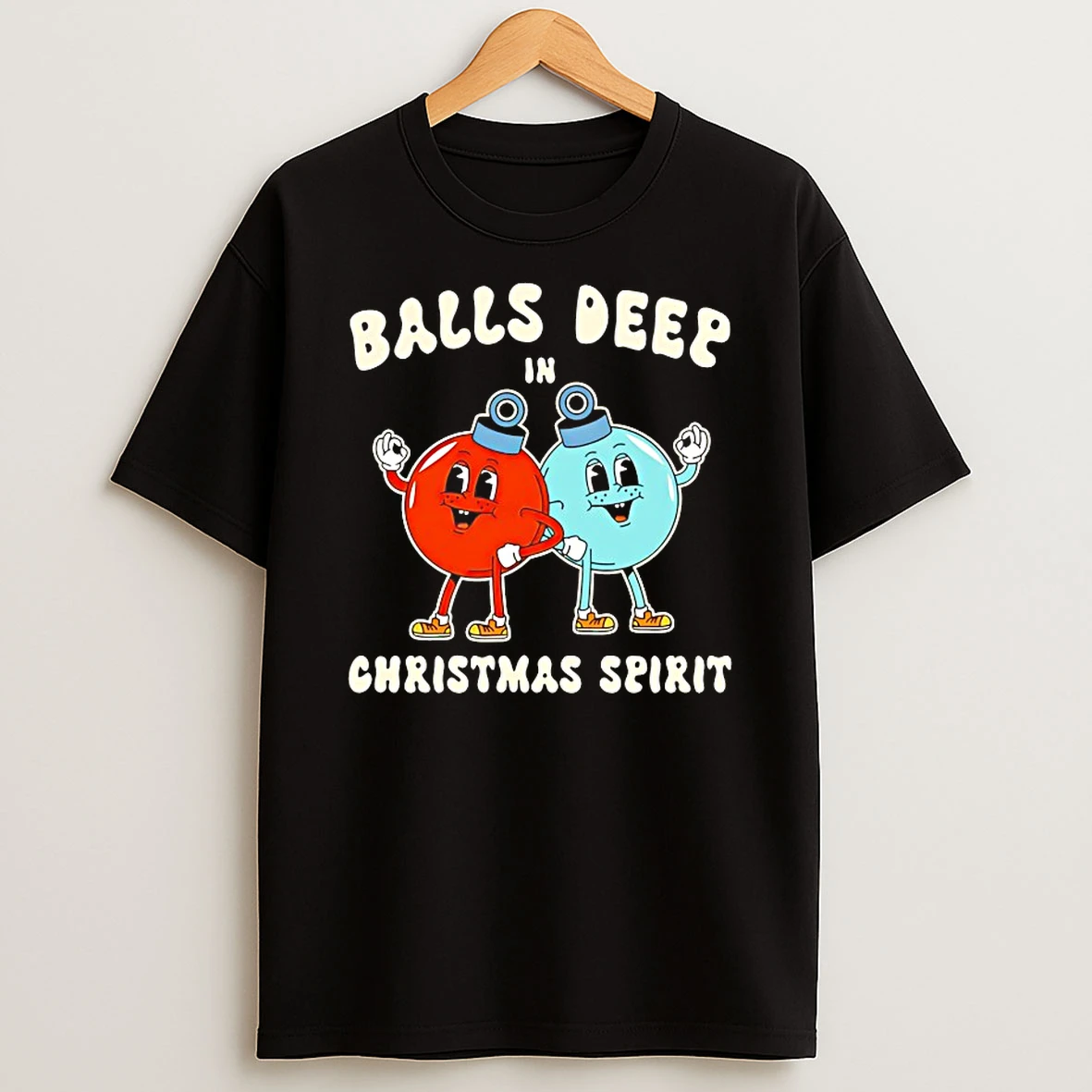 Classic Funny Balls Deep In Christmas Spirit T Shirts