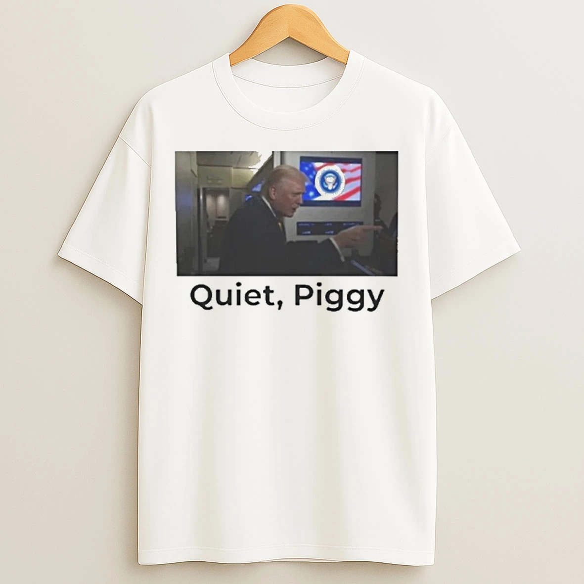 Classic Funny Quiet Piggy Trump T Shirts