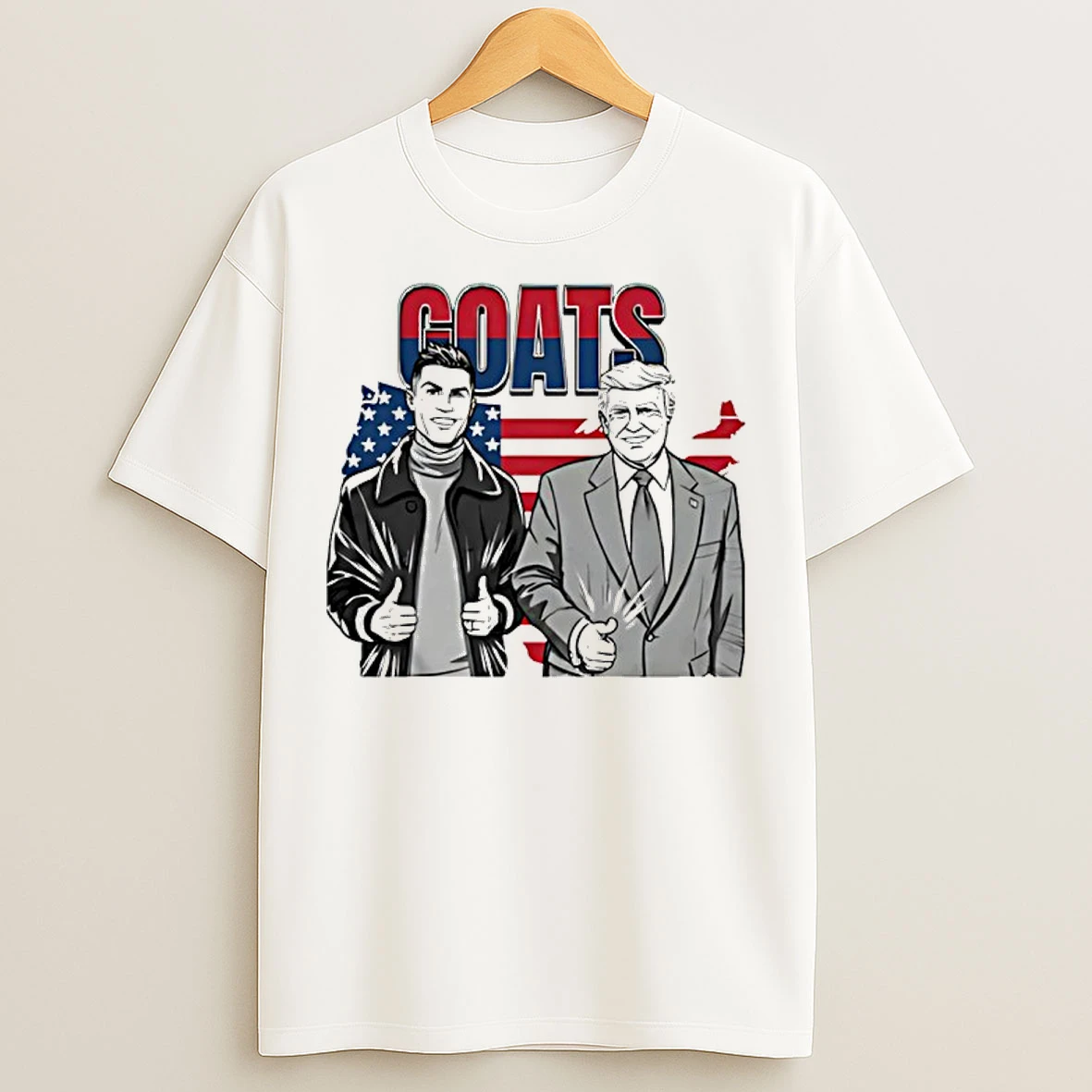 Classic Goats Trump And Cr7 American Trump Legends T Shirts