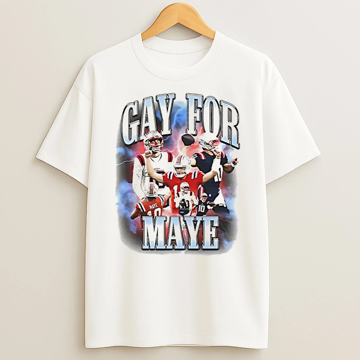 Classic Gay For Drake Maye Retro T Shirts
