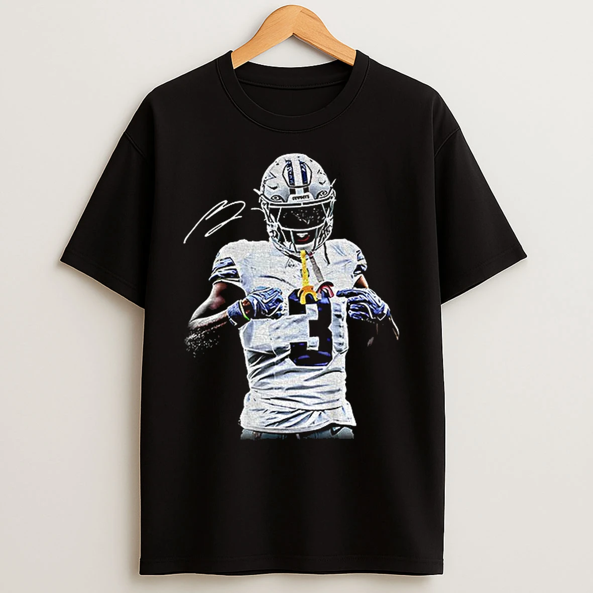 Classic George Pickens Posing Dallas Cowboy Nfl Football Signature 2025 T Shirts