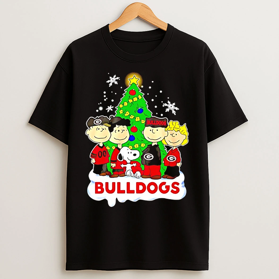 Classic Georgia Bulldogs Snoopy And The Peanuts Christmas 2025 T Shirts