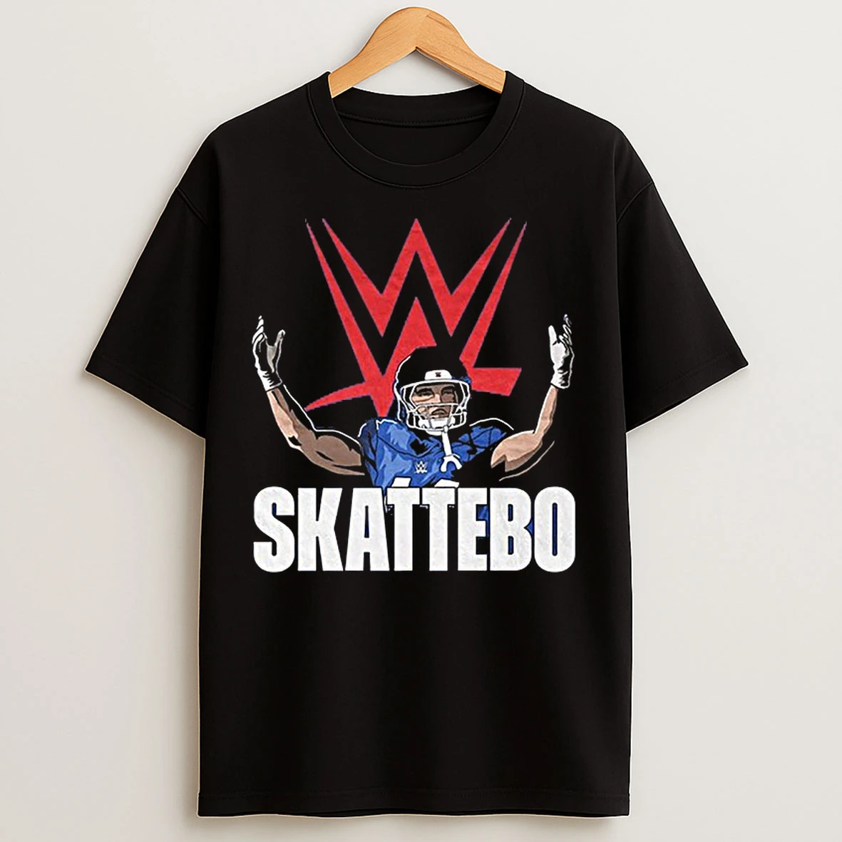 Classic Giants Cam Skattebo X Wwe Big Logo T Shirts