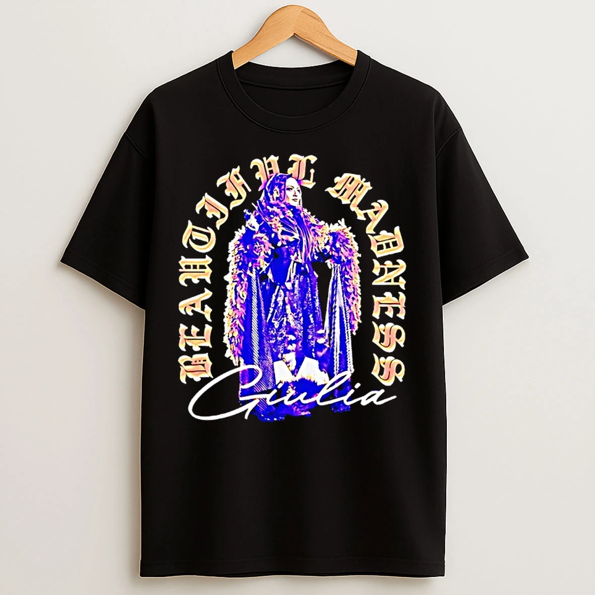 Classic Giulia Beautiful Madness Old English Signature T Shirts