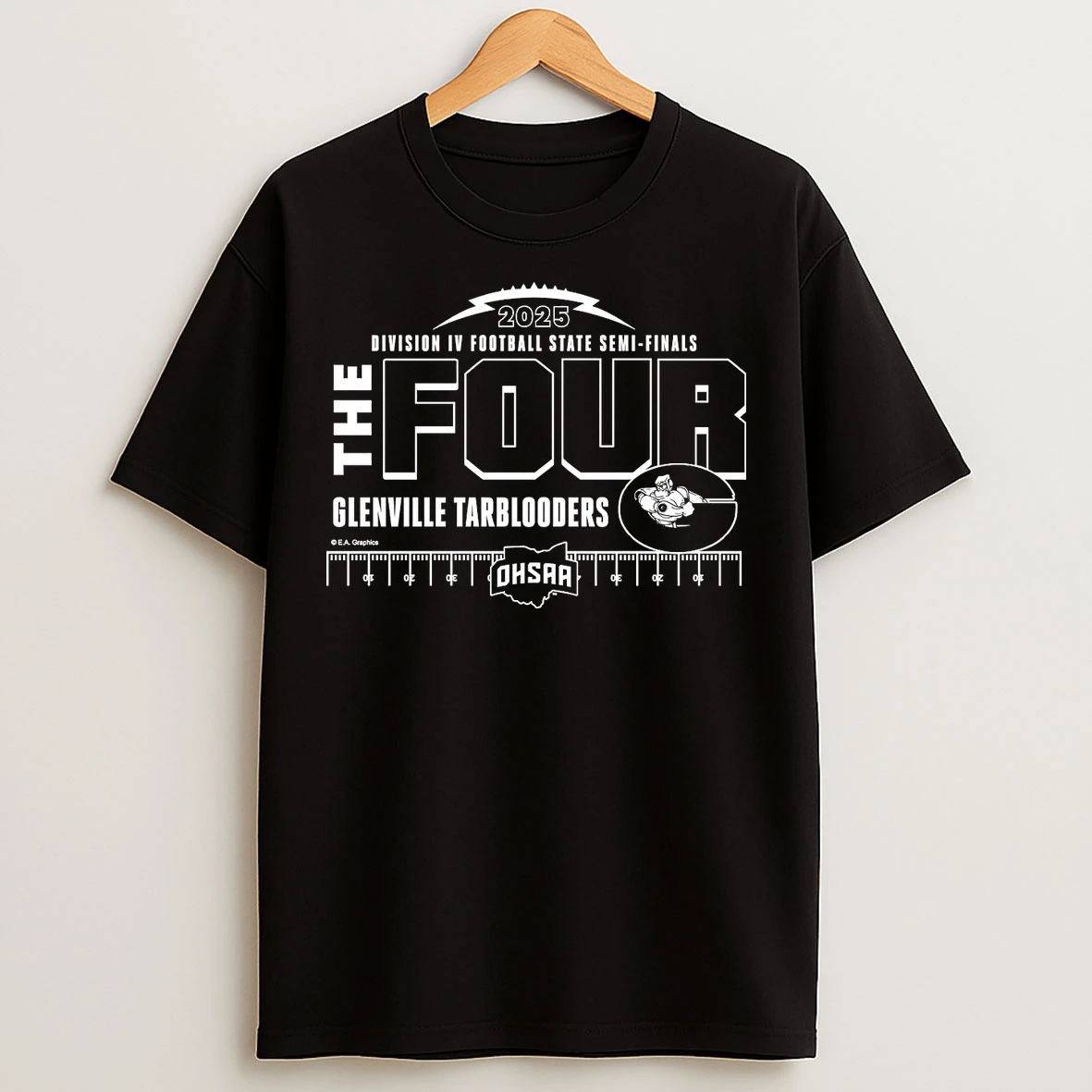 Classic Glenville Tarblooders The Four 2025 Division 4 Football State Semifinals T Shirts