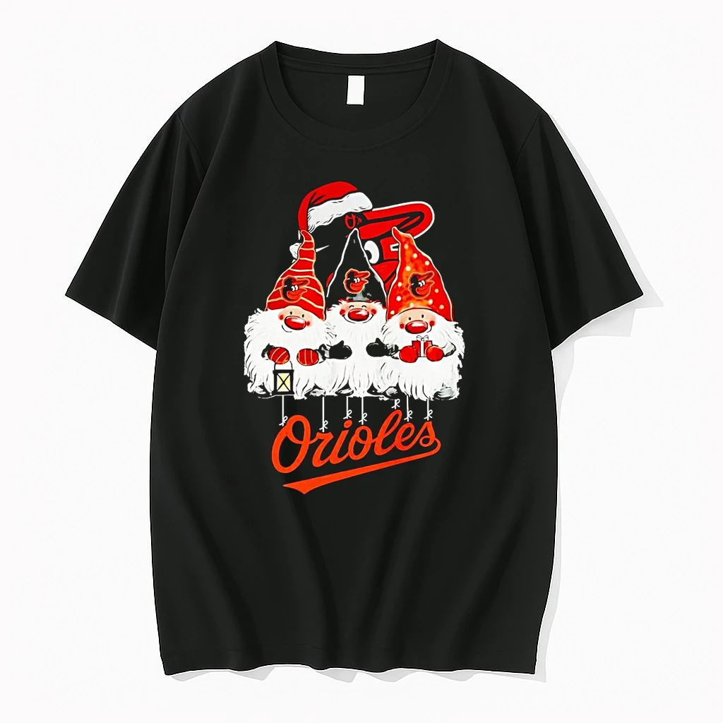 Classic Gnomes Baltimore Orioles Merry Christmas T Shirts