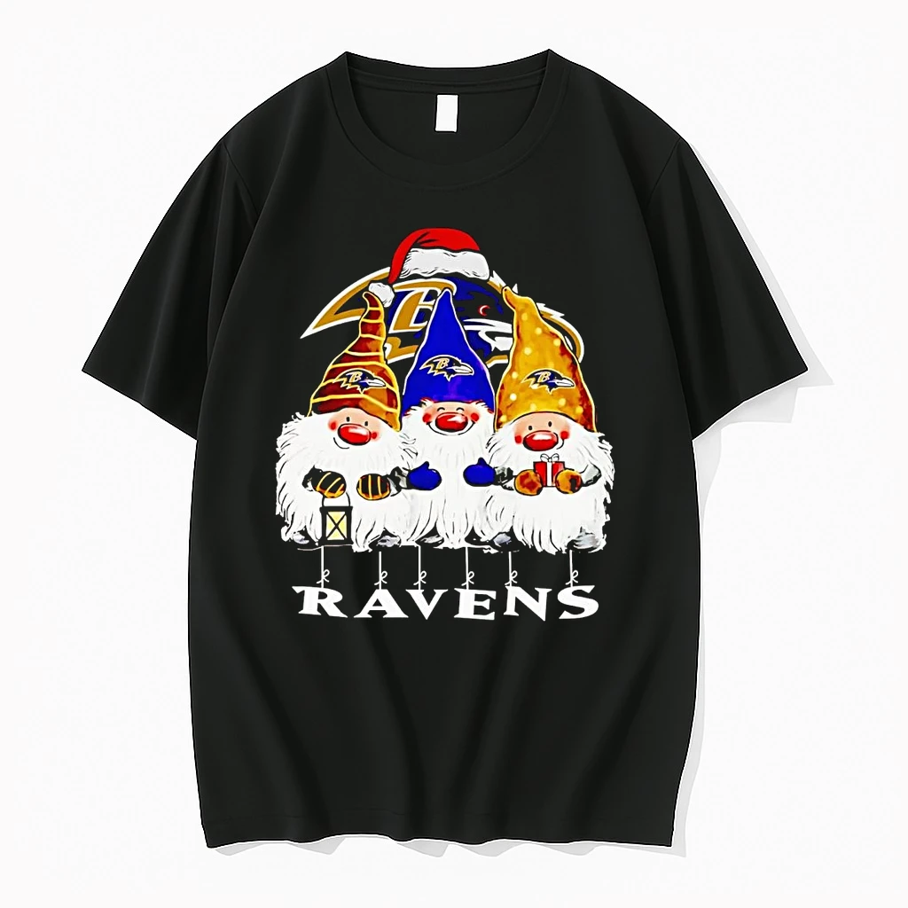 Classic Gnomes Baltimore Ravens Merry Christmas T Shirts