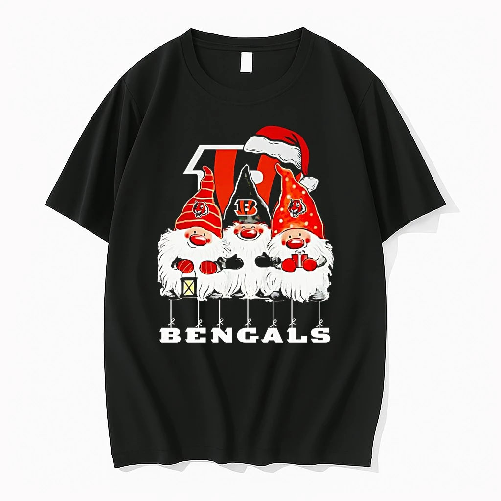 Classic Gnomes Cincinnati Bengals Merry Christmas T Shirts
