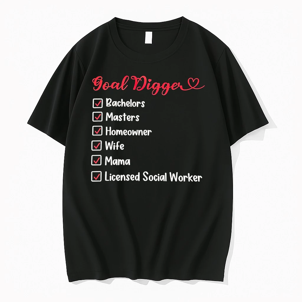 Classic Goal Digger Bachelors Masters Homeowner T Shirts