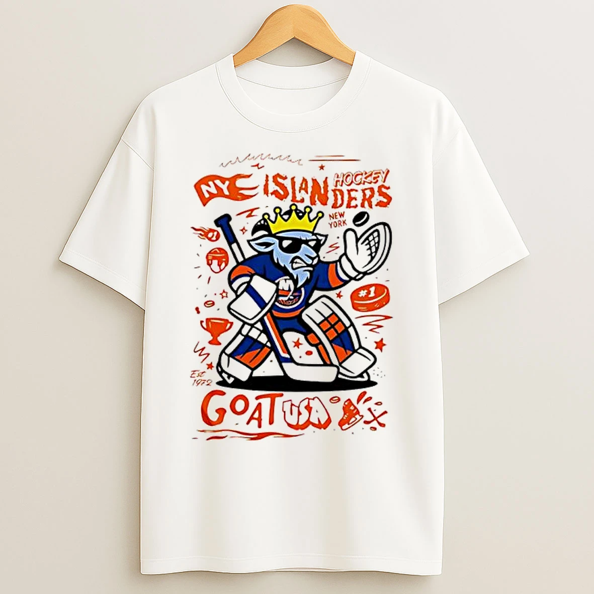 Classic Goat Usa X New York Islanders Mascot 2025 T Shirts