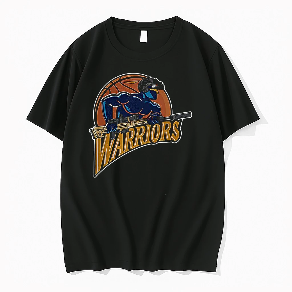 Classic Golden State Warriors Basketball Soldier Logo T Shirts