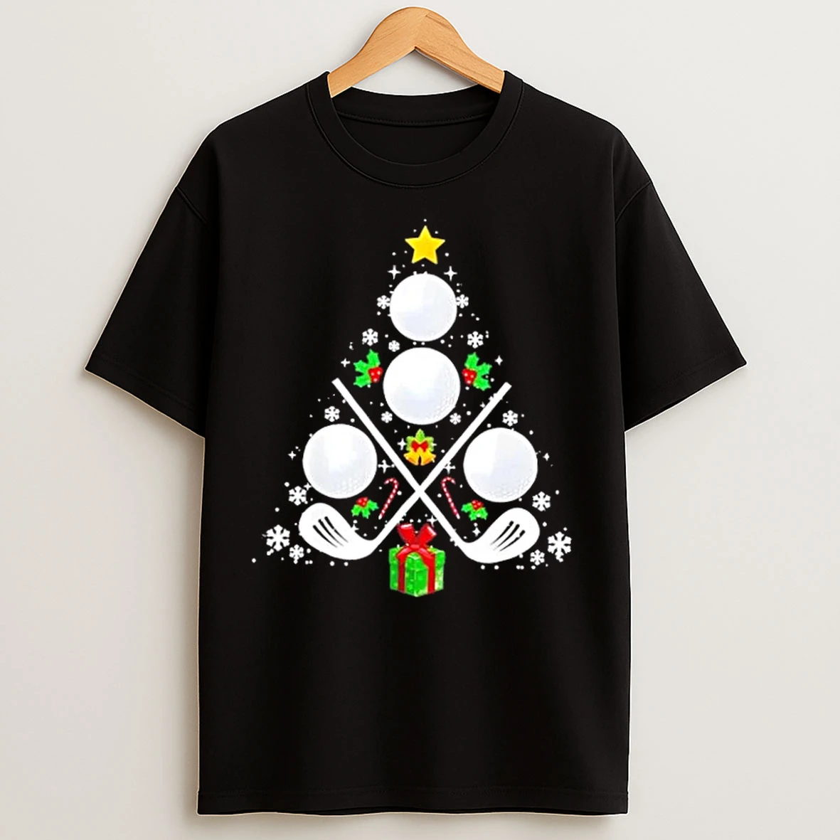 Classic Golf Equipt Christmas Tree T Shirts