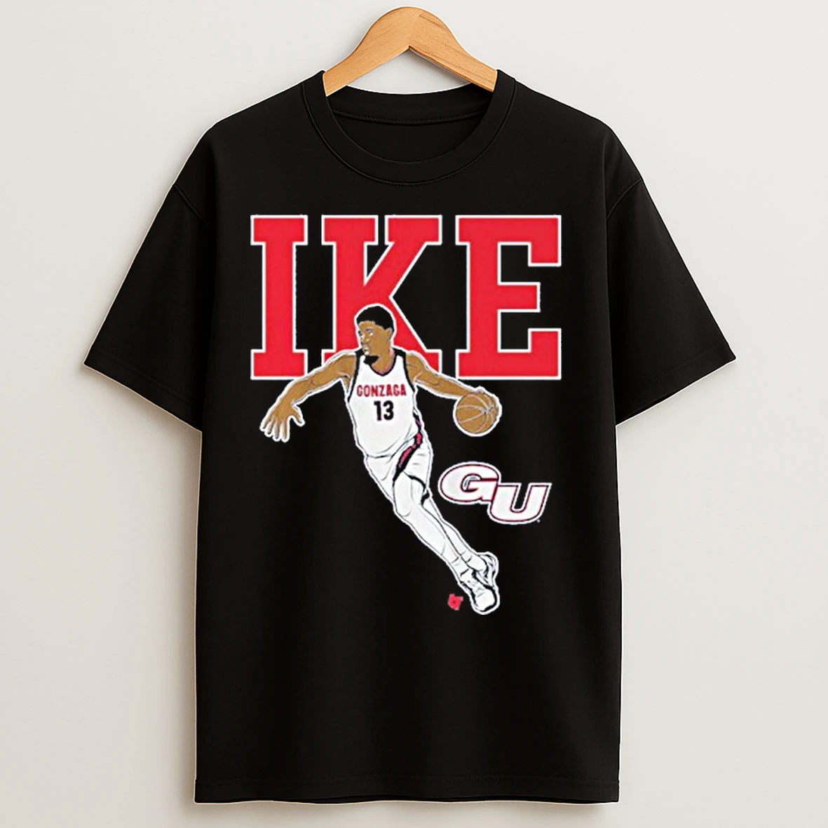 Classic Gonzaga Basketball Graham Ike Name Pose T Shirts