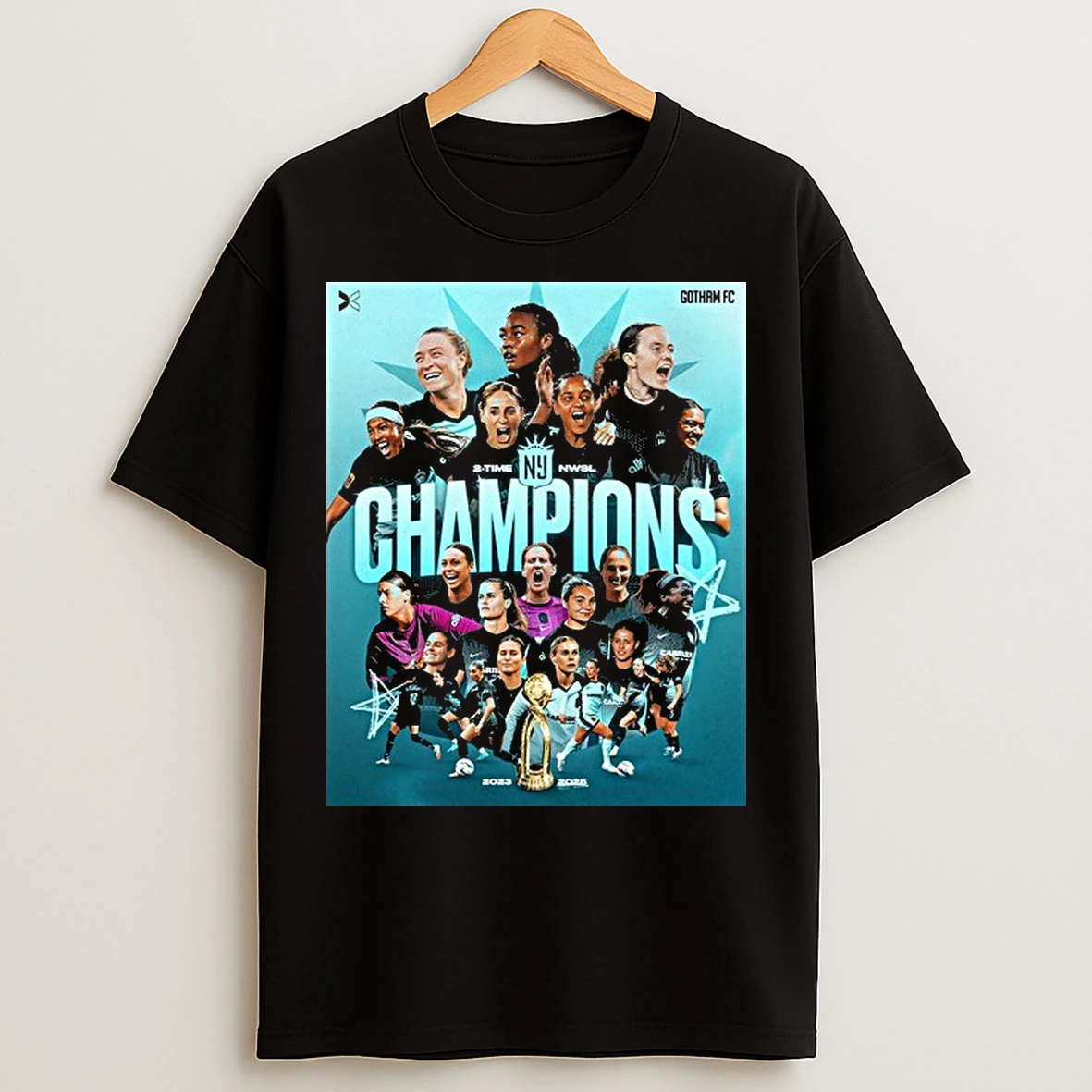Classic Gotham Fc 2 Time Nwsl Champions T Shirts