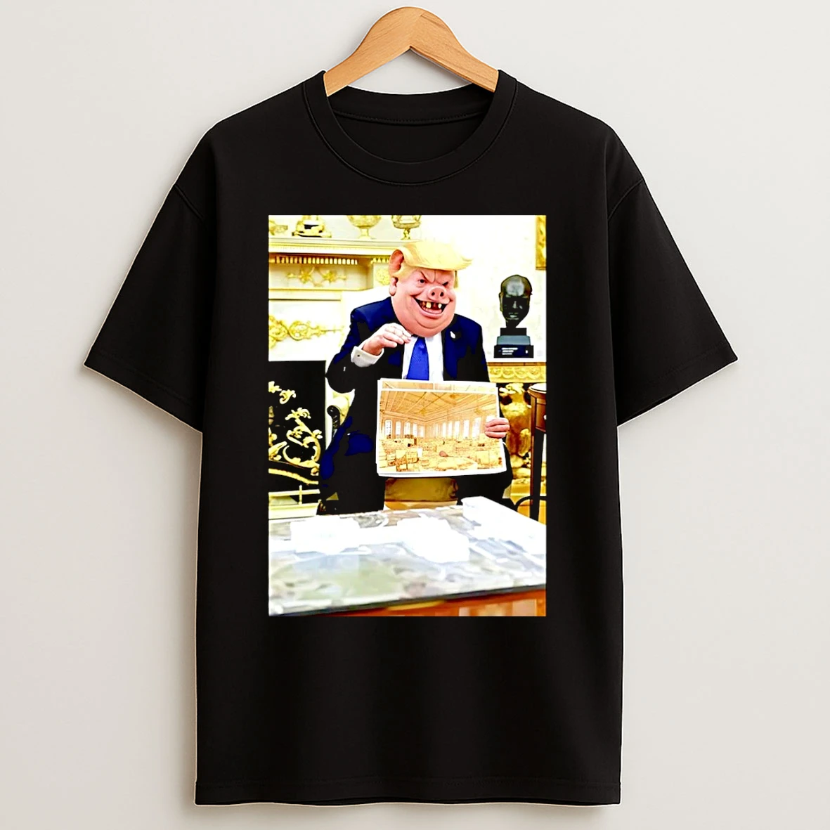 Classic Gov Newsom Has Joined The Chat Trump Quiet Piggy Christmas T Shirts