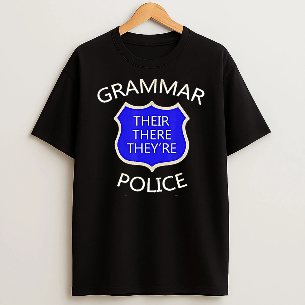 Classic Grammar Their There Theyre Police T Shirts